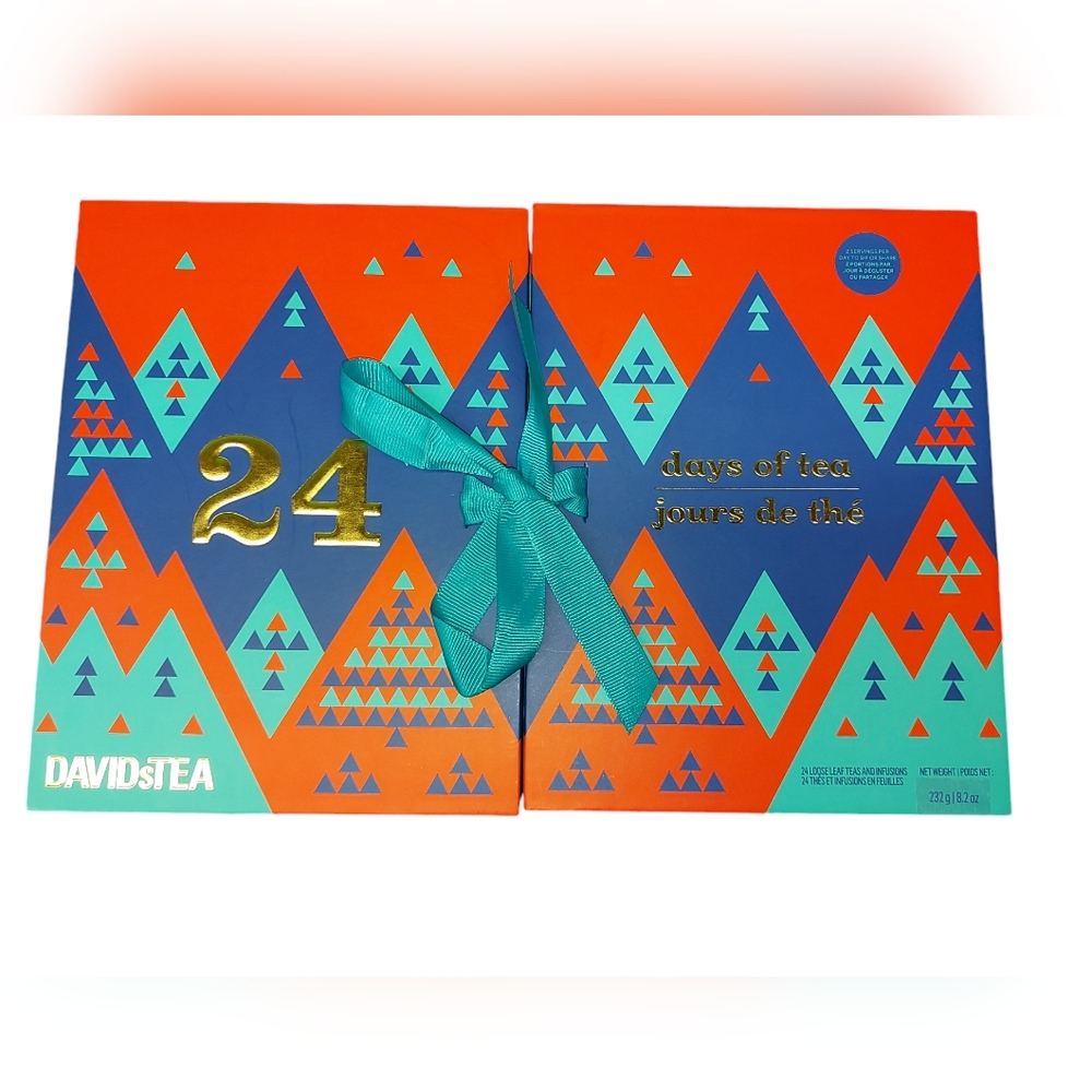 24 Days of Tea Holiday Advent Calendar - Teal & Orange
